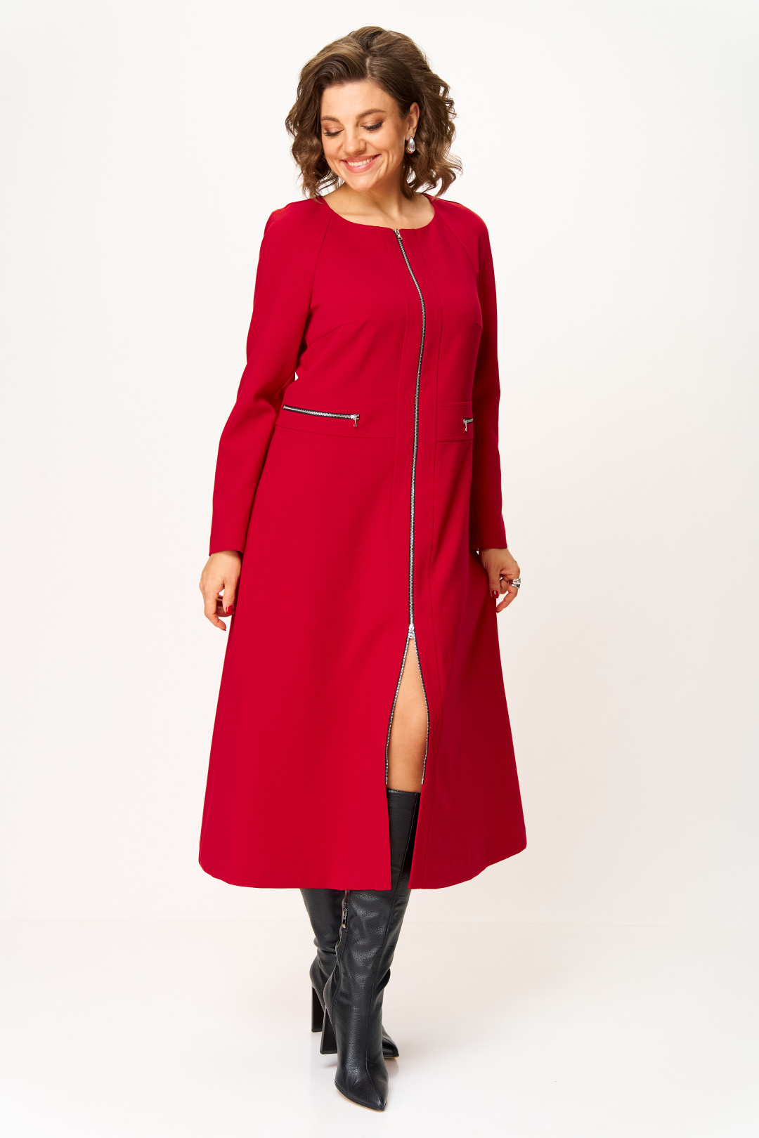 Платье BonnaImage 1006/1 красный - фото 4