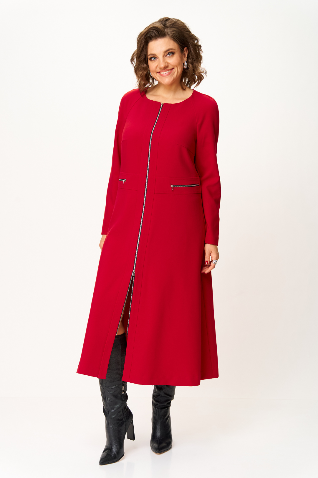 Платье BonnaImage 1006/1 красный - фото 5