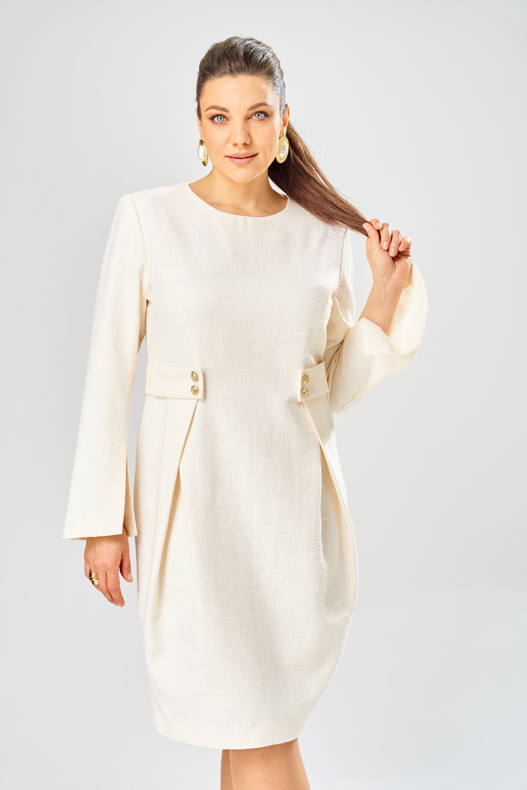 Платье BonnaImage 1018/1 молочный - фото 5