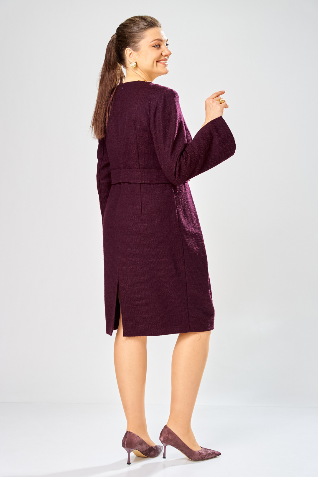 Платье BonnaImage 1018/3 фиолетовый - фото 4