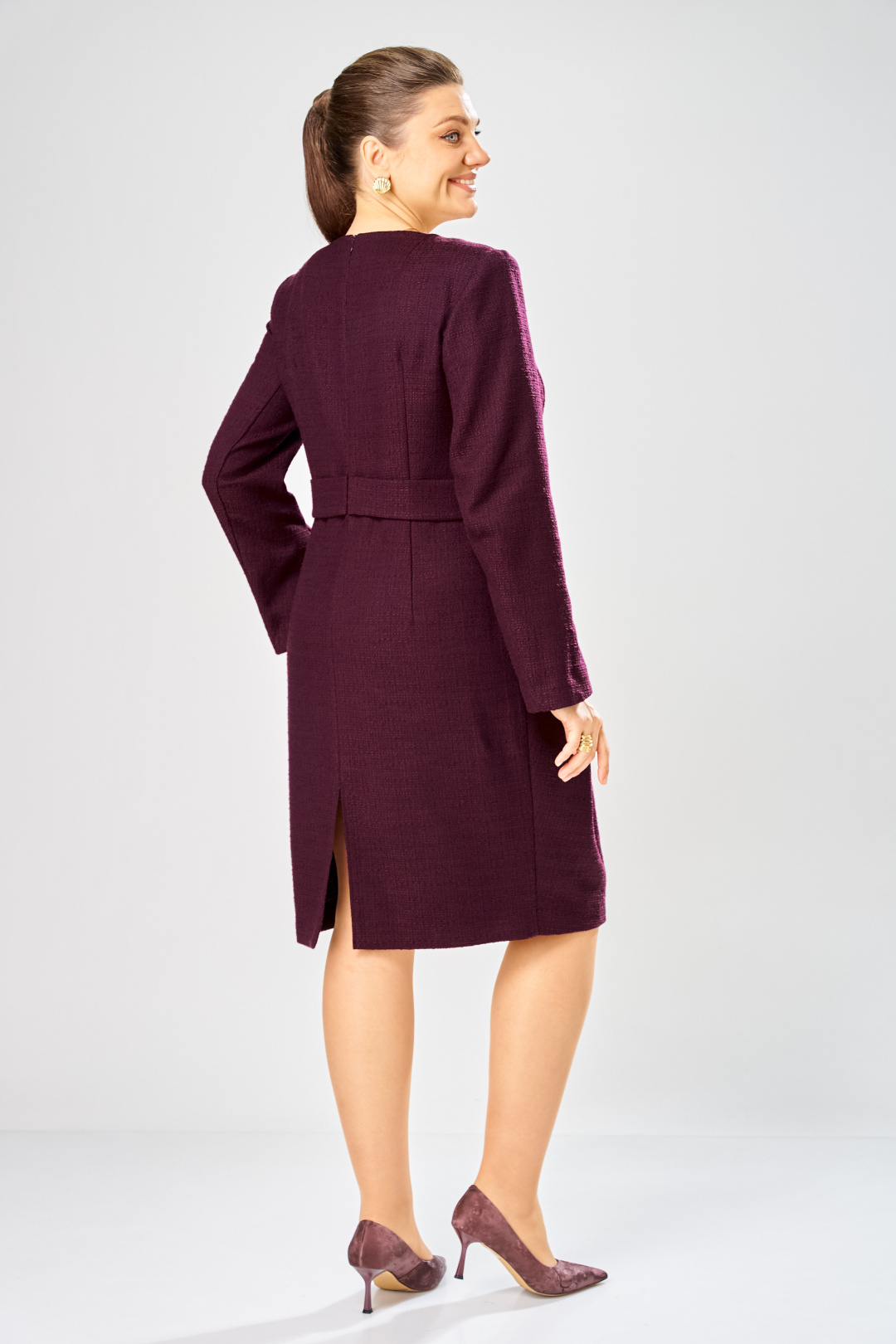 Платье BonnaImage 1018/3 фиолетовый - фото 6