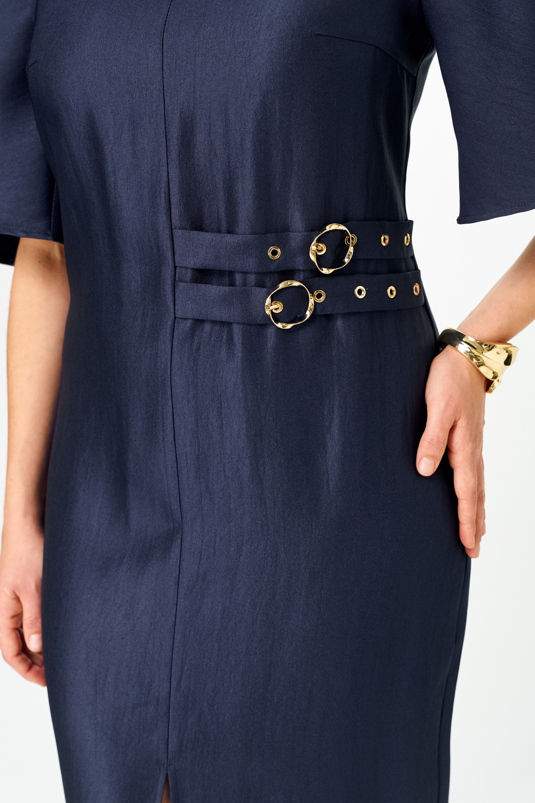 Платье BonnaImage 1019/3 синий - фото 6