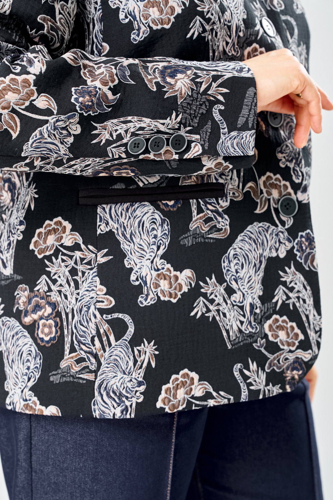 Жакет BonnaImage 1026/1 синий - фото 3