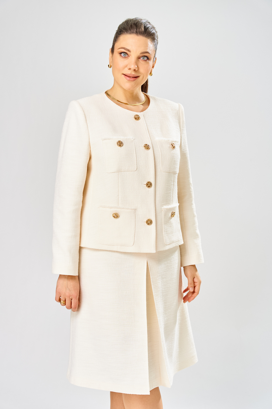 Костюм BonnaImage 1029/1 молочный - фото 2