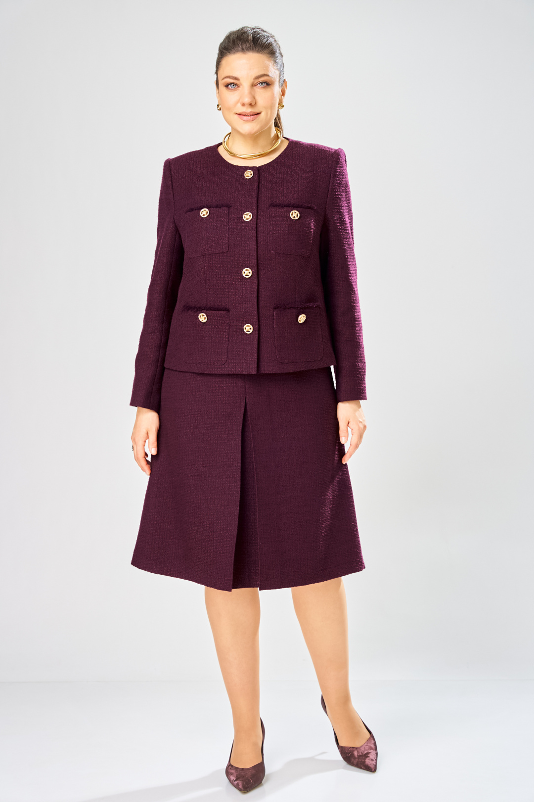 Костюм BonnaImage 1029/3 фиолетовый - фото 1