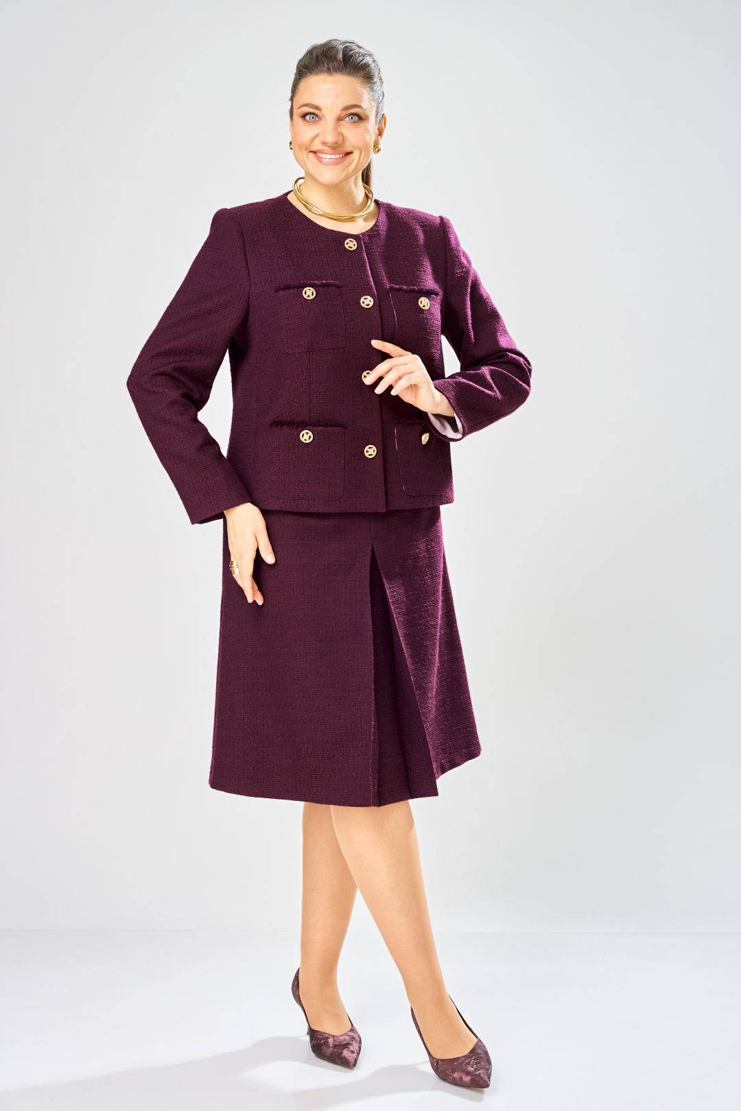 Костюм BonnaImage 1029/3 фиолетовый - фото 4