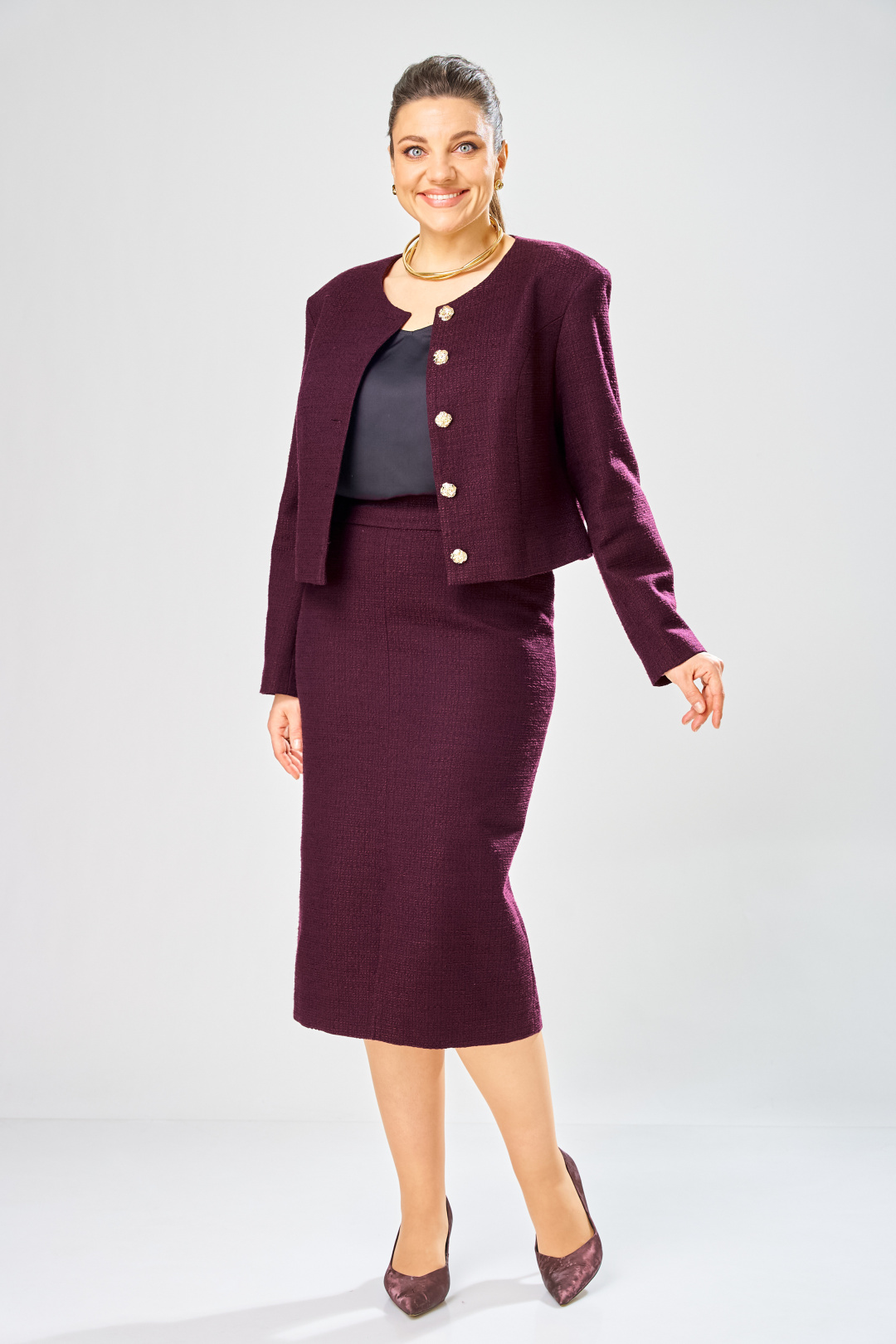 Костюм BonnaImage 1031/2 фиолетовый - фото 2