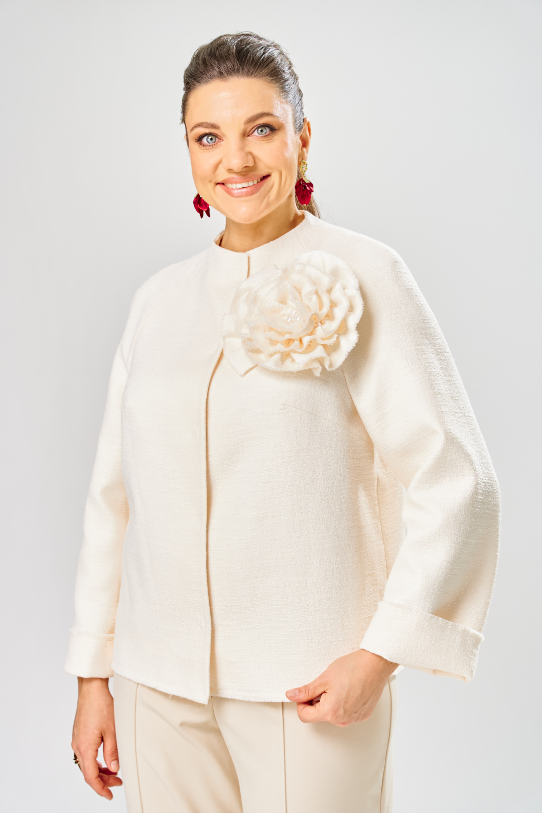 Жакет BonnaImage 1032/1 молочный - фото 1