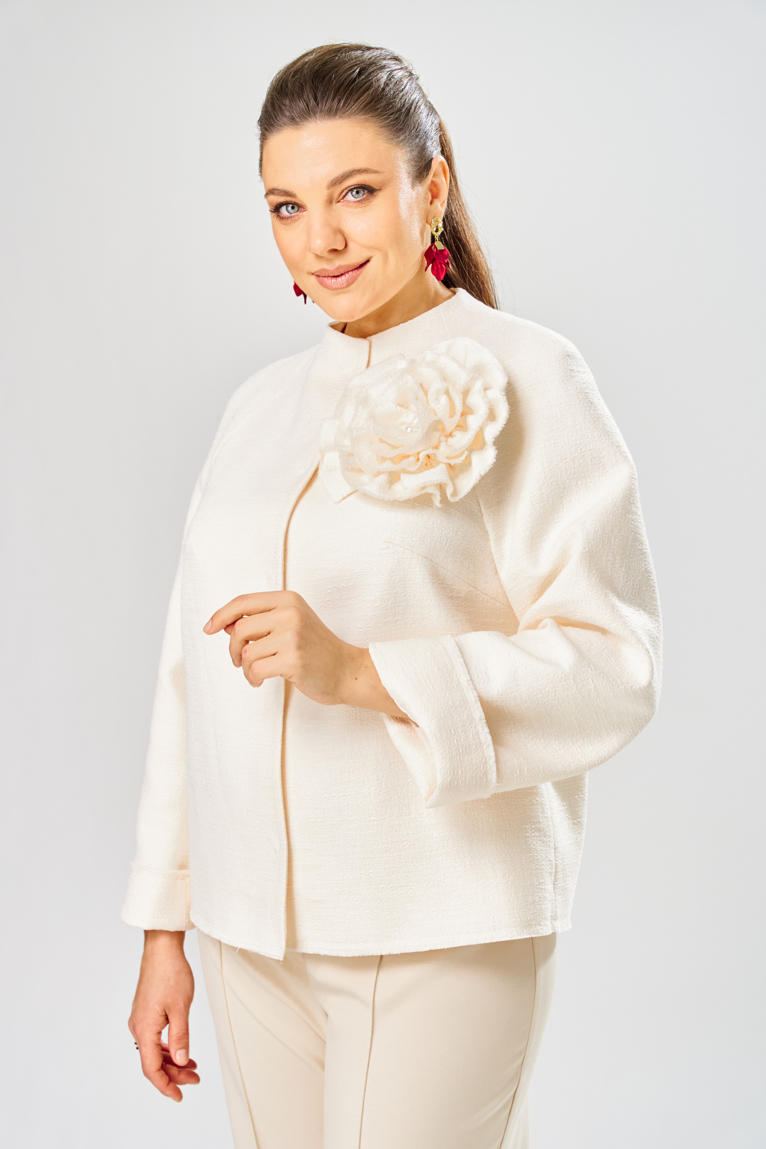 Жакет BonnaImage 1032/1 молочный - фото 2