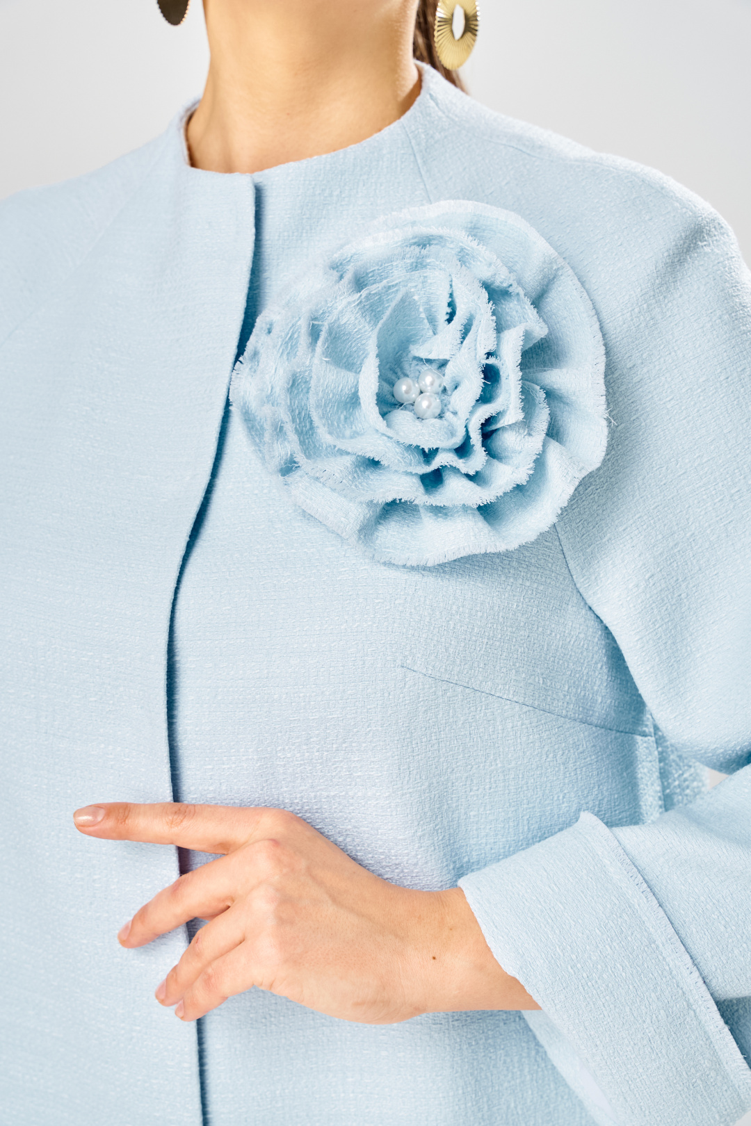 Жакет BonnaImage 1032/2 голубой - фото 2