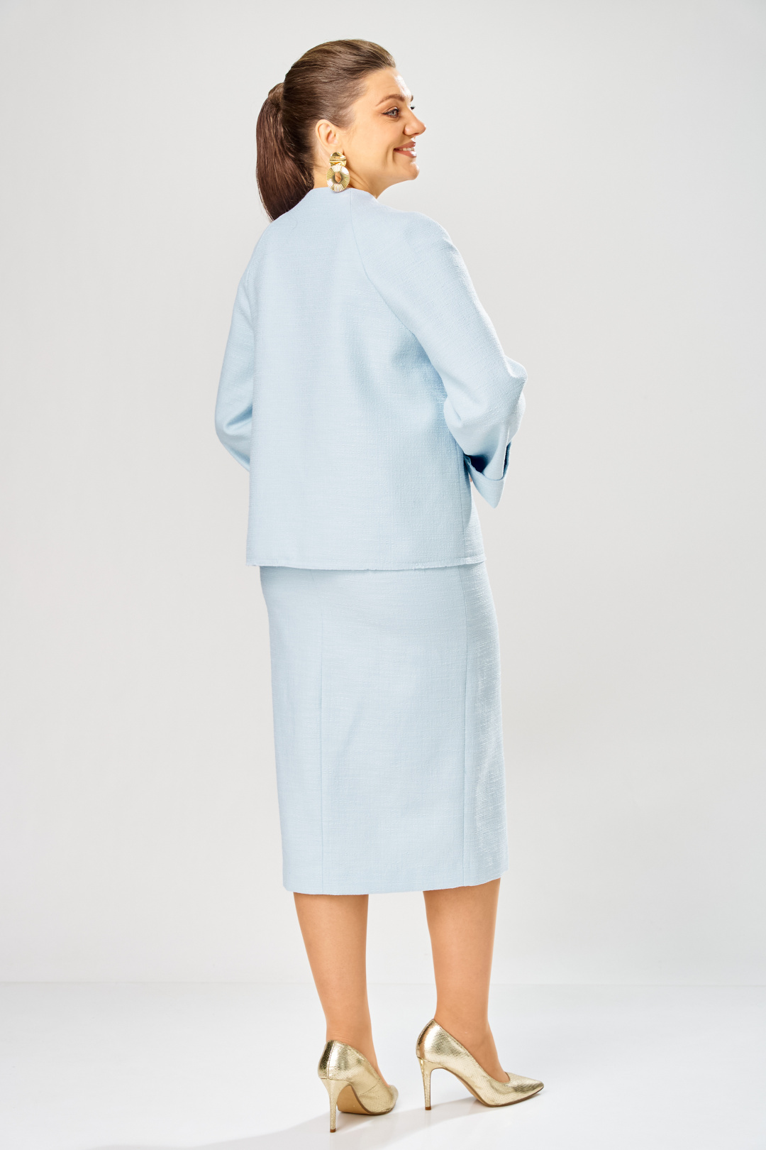 Жакет BonnaImage 1032/2 голубой - фото 4