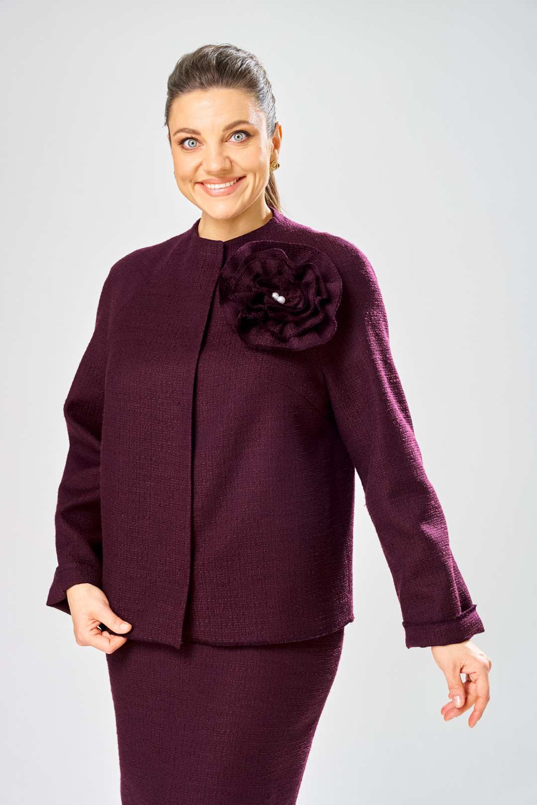 Жакет BonnaImage 1032/3 фиолетовый - фото 1