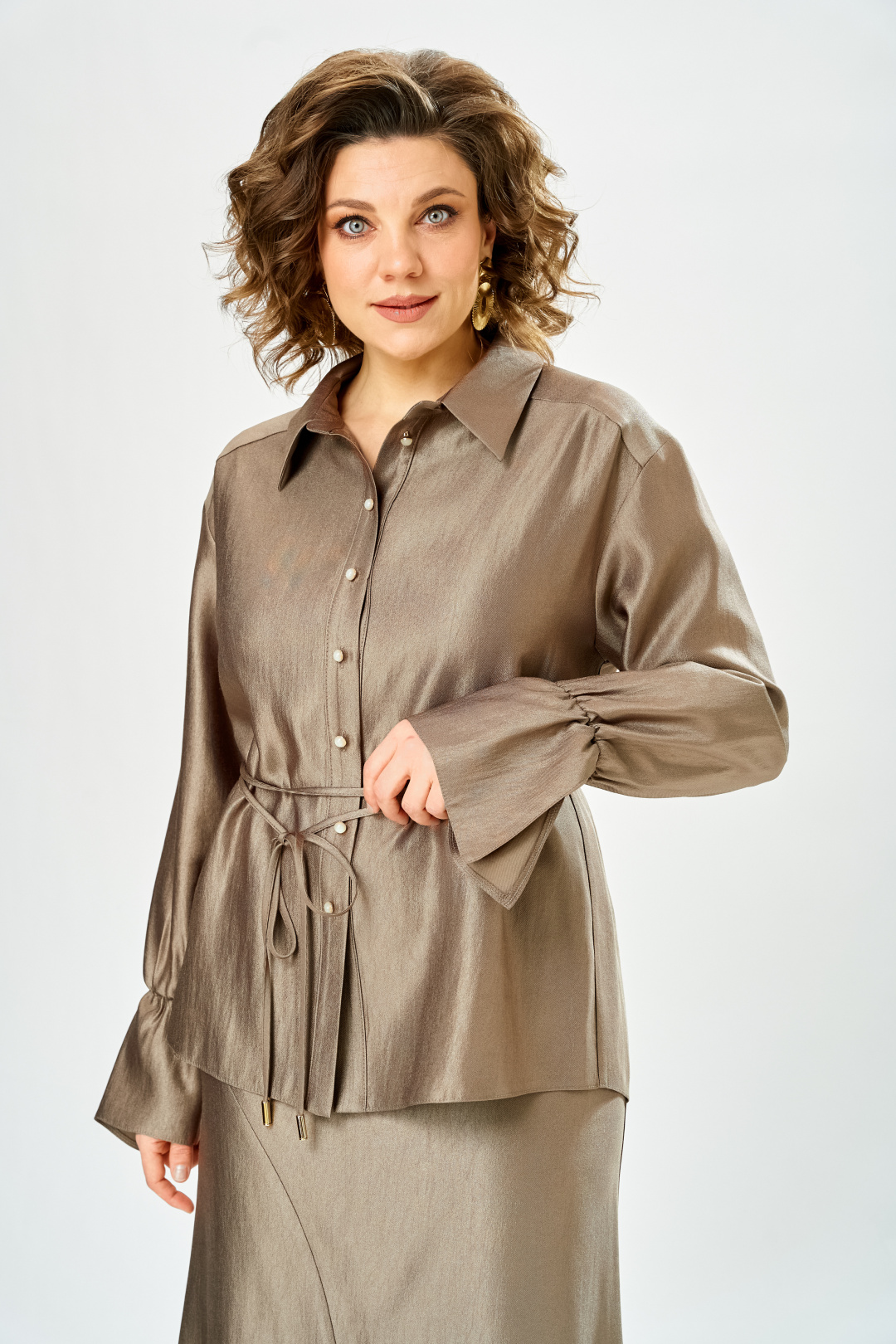 Костюм BonnaImage 1035/1 бежевый - фото 3