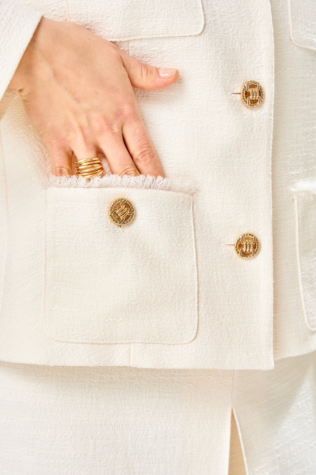 Жакет BonnaImage 1039/1 молочный - фото 6