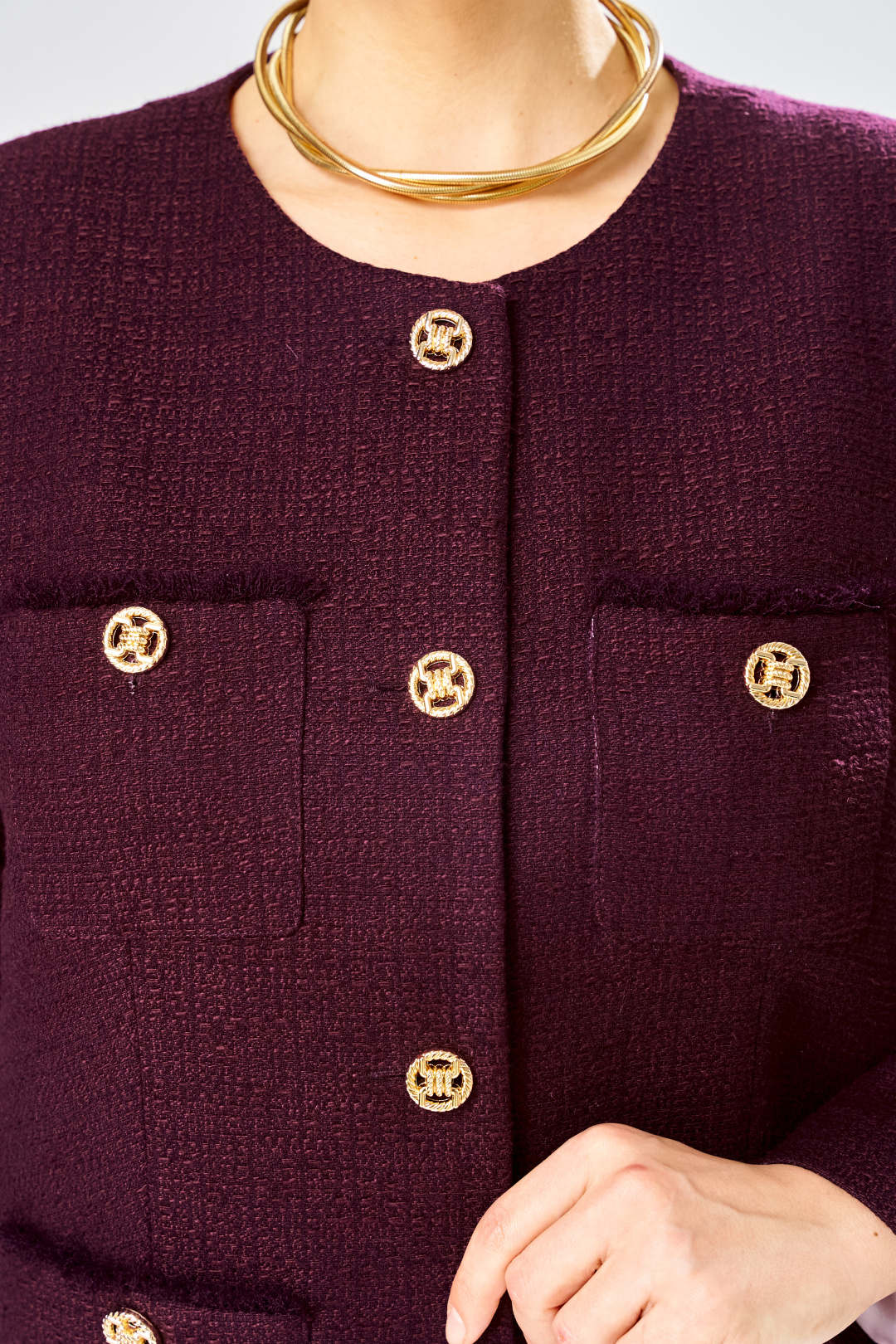 Жакет BonnaImage 1039/3 фиолетовый - фото 4