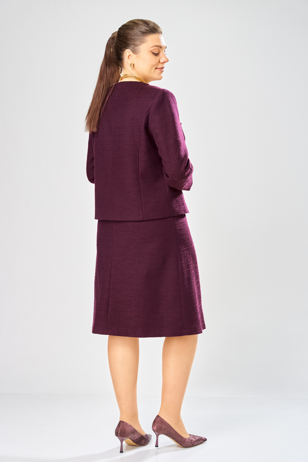 Жакет BonnaImage 1039/3 фиолетовый - фото 6