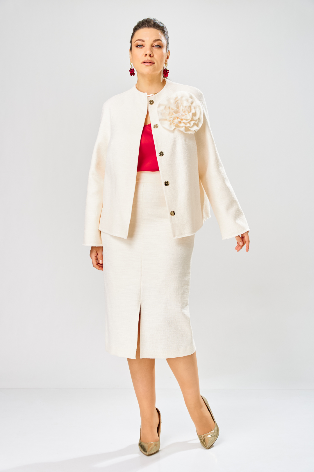 Костюм BonnaImage 1042/1 молочный - фото 1