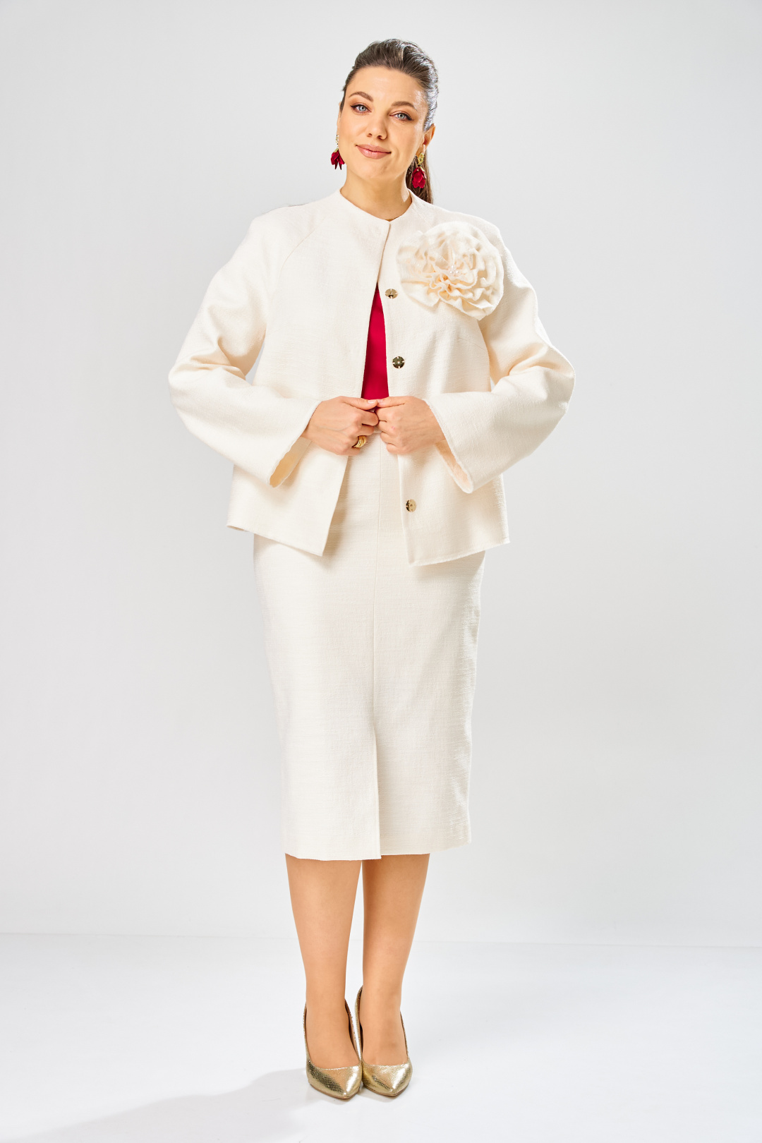 Костюм BonnaImage 1042/1 молочный - фото 3
