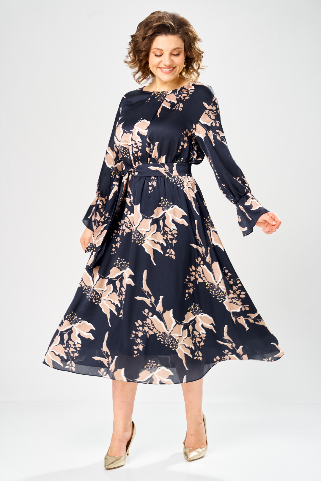 Платье BonnaImage 1043/1 синий - фото 1