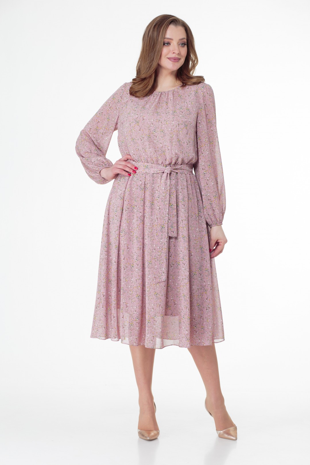 Платье BonnaImage 560 розовый - фото 2