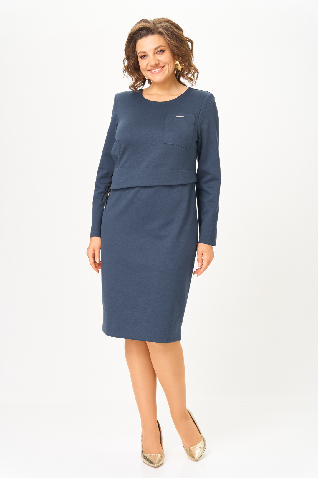 Платье BonnaImage 622/10 синий - фото 1