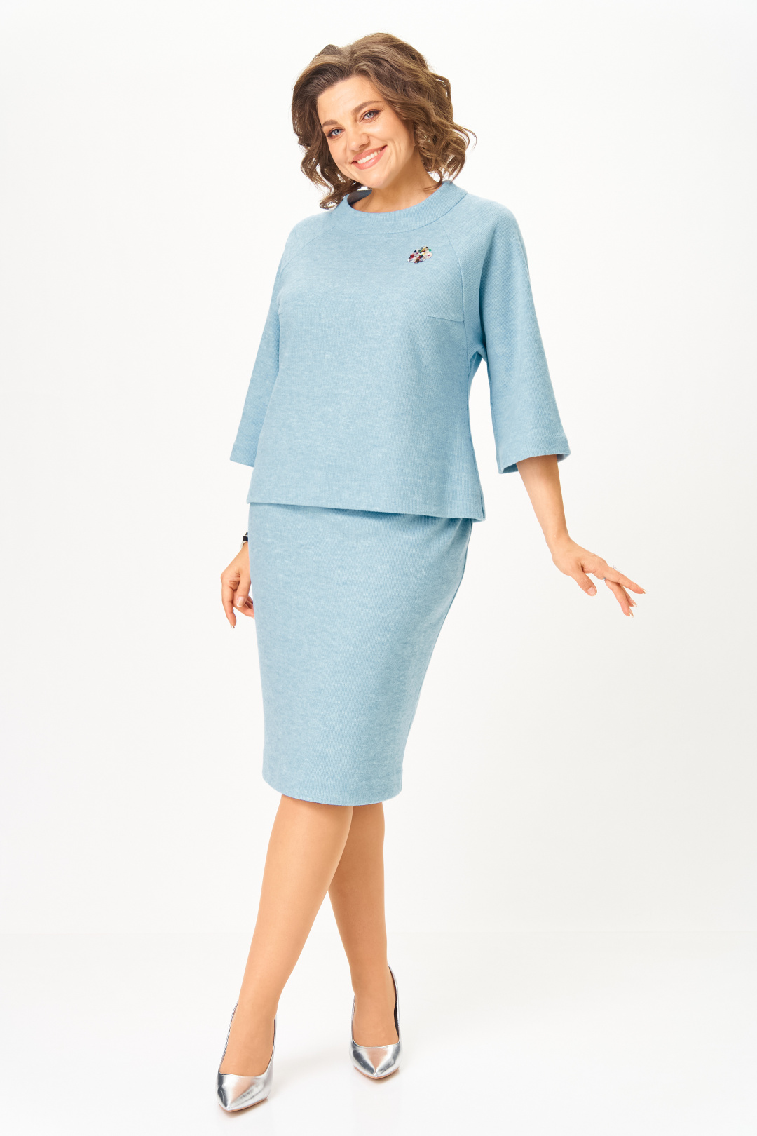 Костюм BonnaImage 757/7 голубой - фото 1