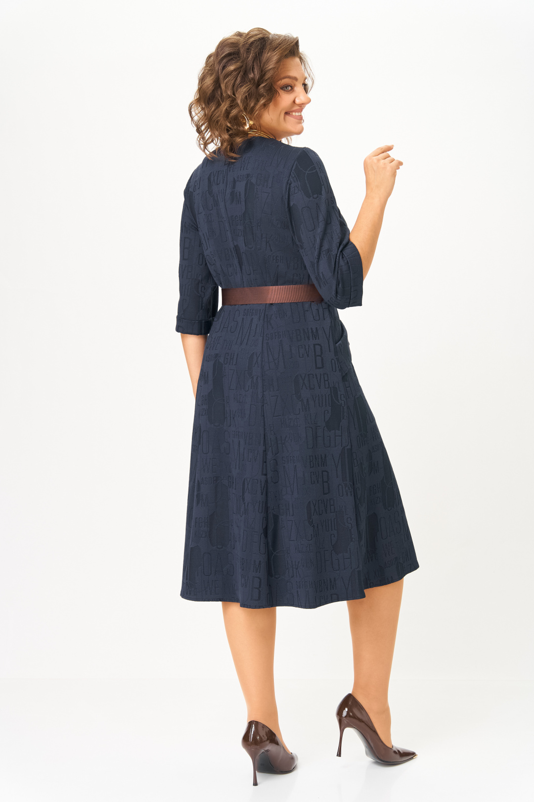 Платье BonnaImage 767/4 синий - фото 3