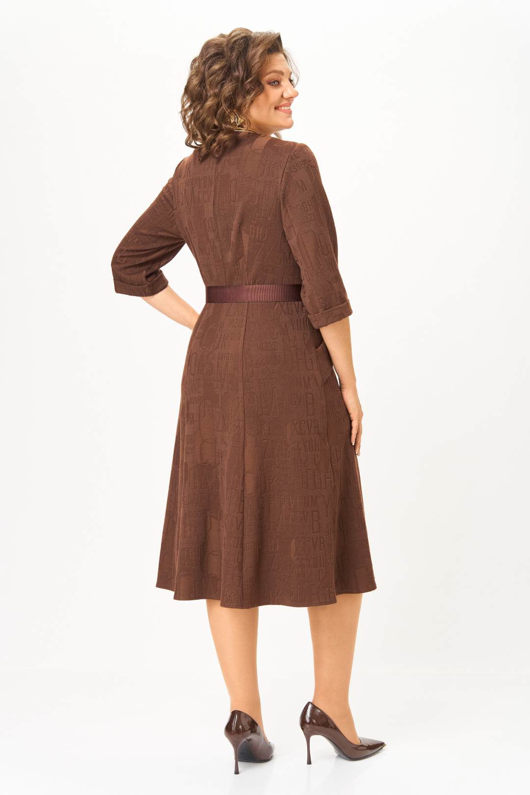 Платье BonnaImage 767/5 коричневый - фото 3
