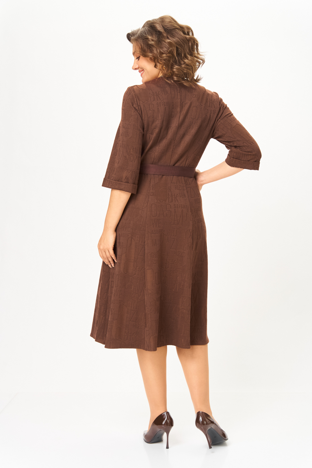 Платье BonnaImage 767/5 коричневый - фото 4