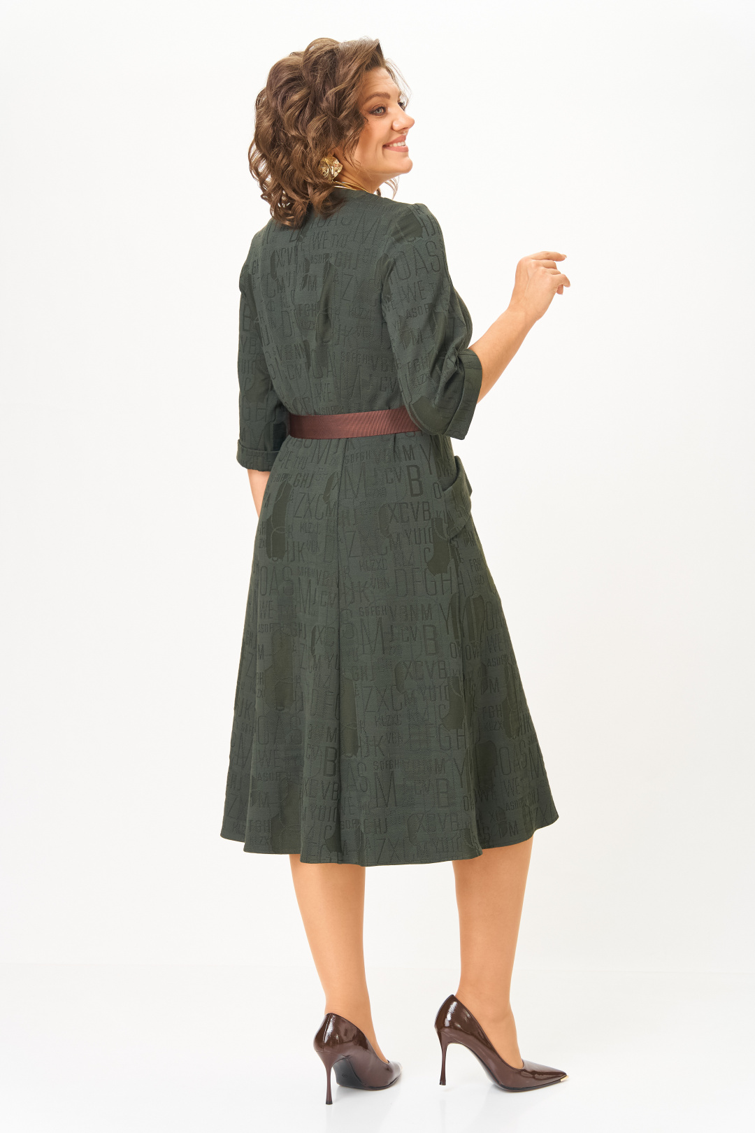 Платье BonnaImage 767/6 зеленый - фото 3