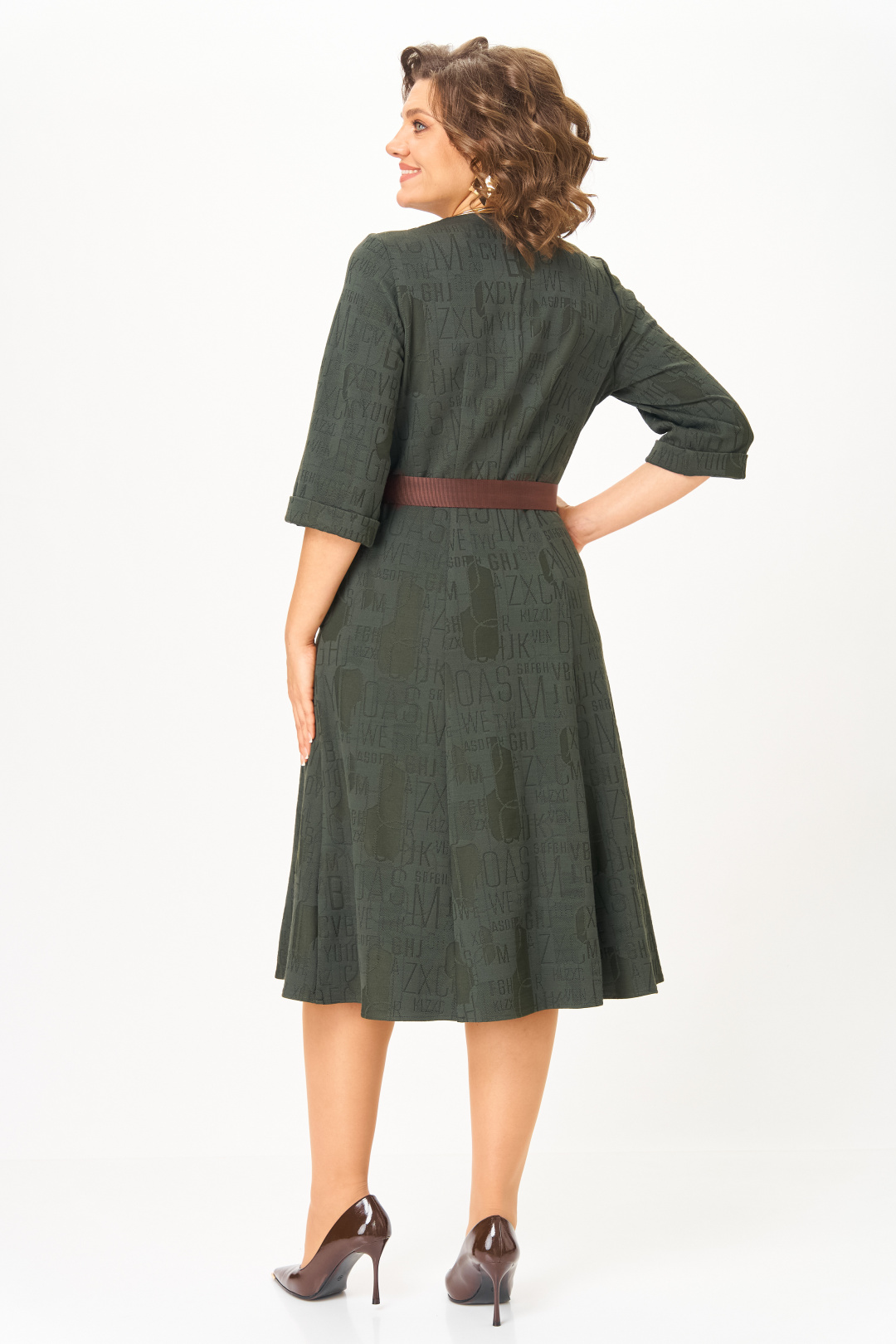 Платье BonnaImage 767/6 зеленый - фото 4