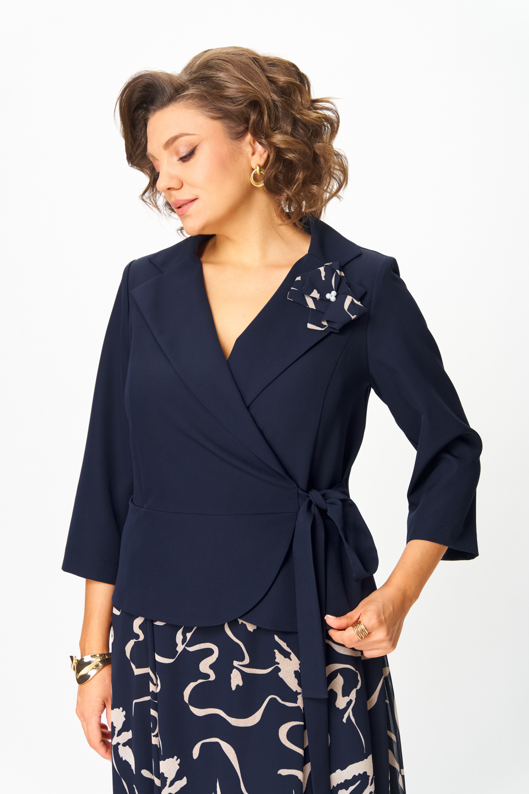 Платье BonnaImage 922-1-5 синий - фото 3