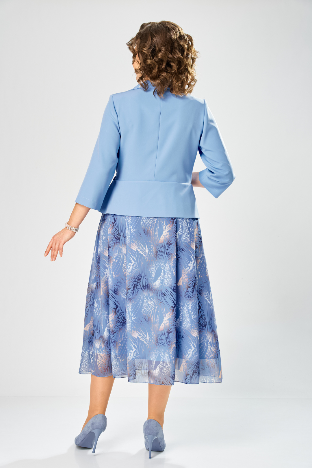 Платье BonnaImage 922-1/11 голубой ветки