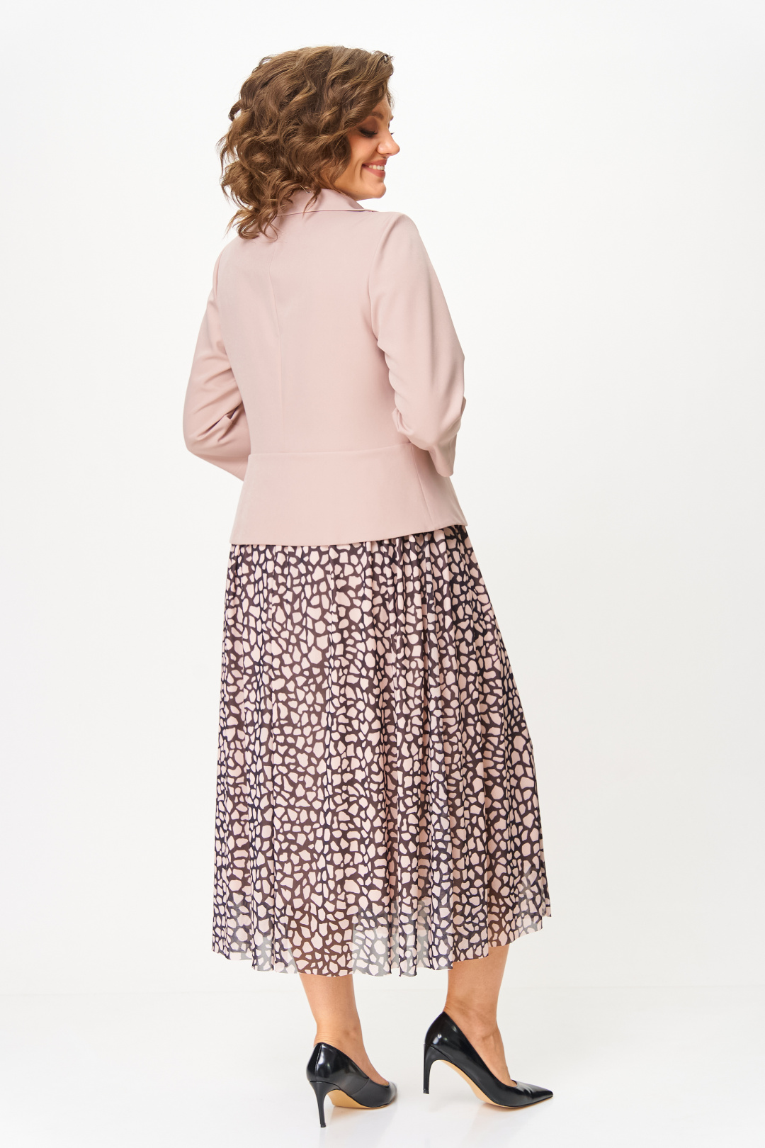 Платье BonnaImage 922-12 бежевый - фото 5