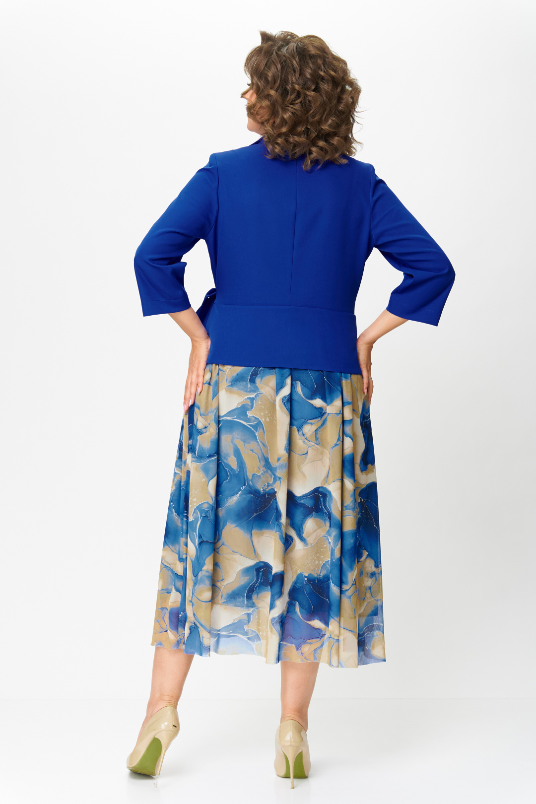 Платье BonnaImage 922/3 васильковый - фото 3