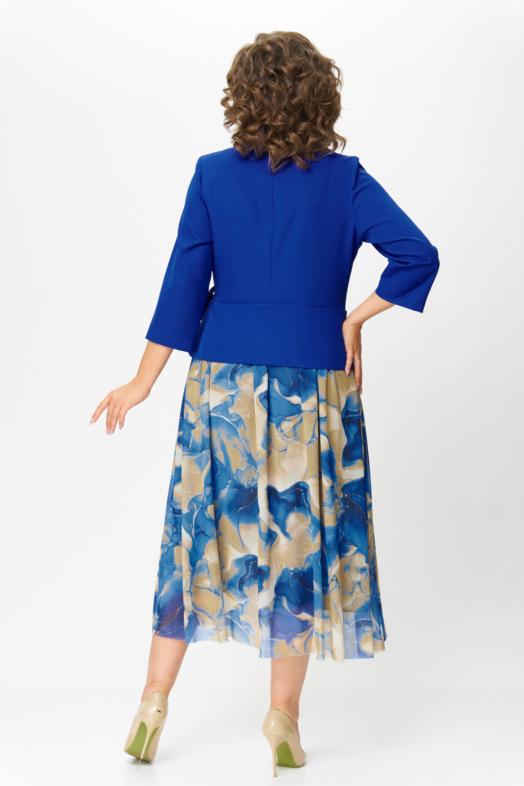 Платье BonnaImage 922/3 васильковый - фото 4