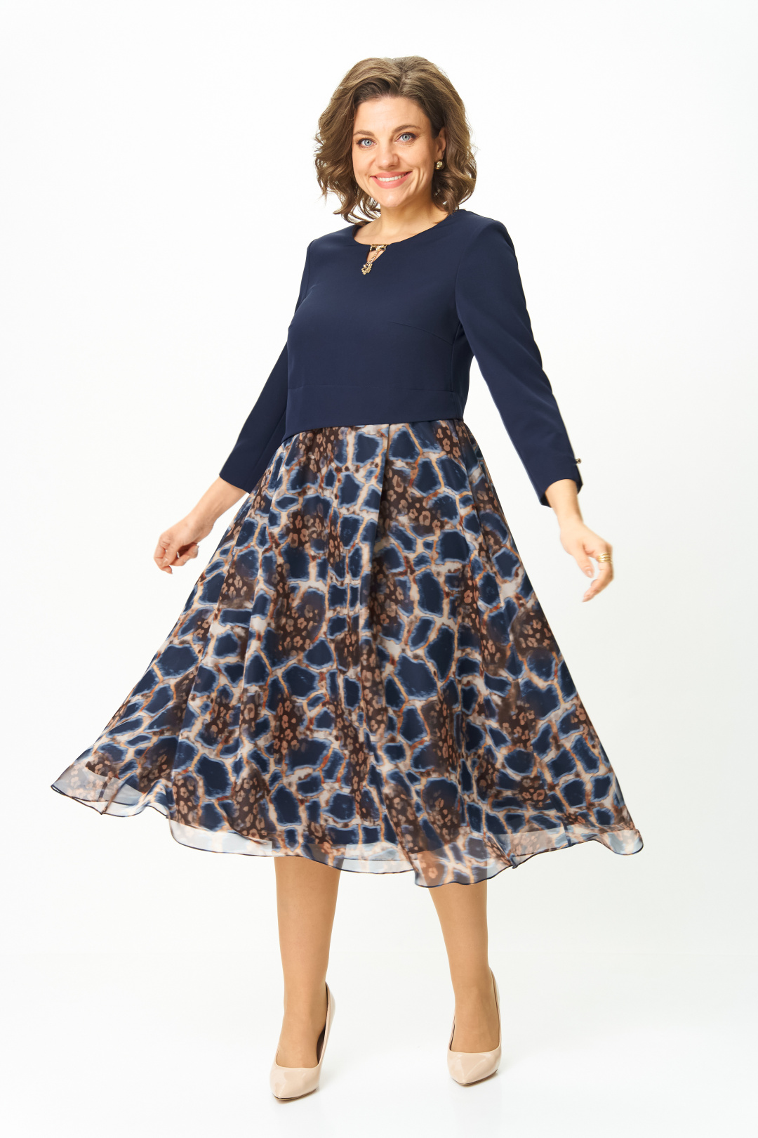 Платье BonnaImage 954-1-1 синий - фото 1