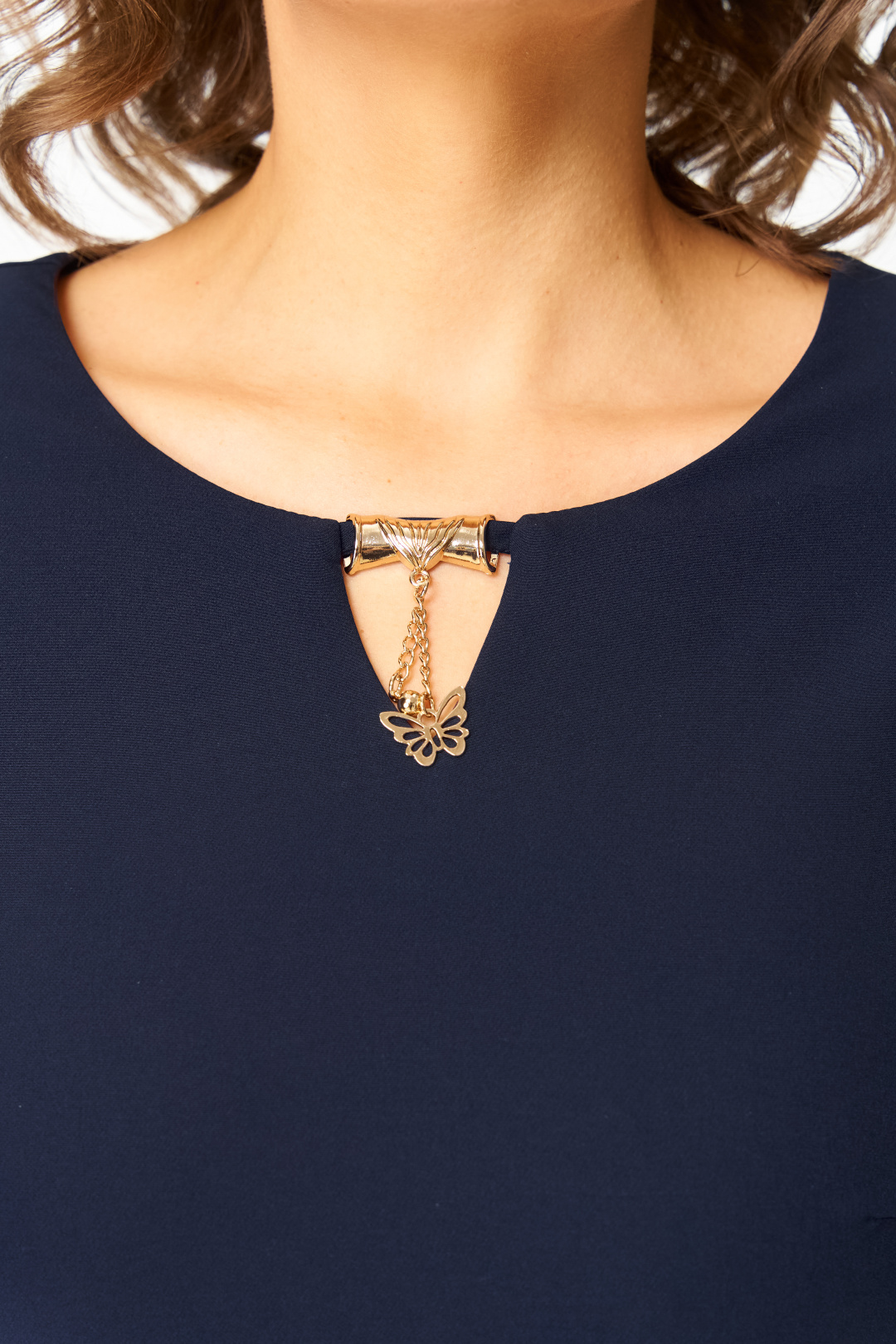 Платье BonnaImage 954-1-2 синий - фото 4