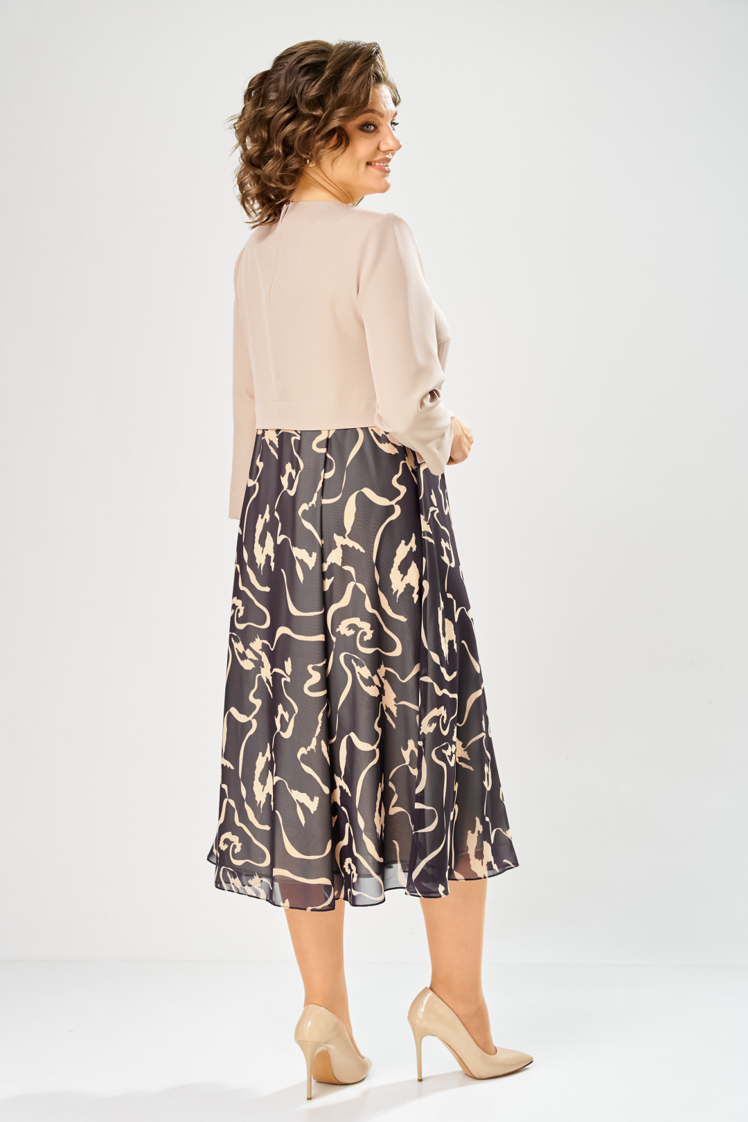 Платье BonnaImage 954-1/3 бежевый