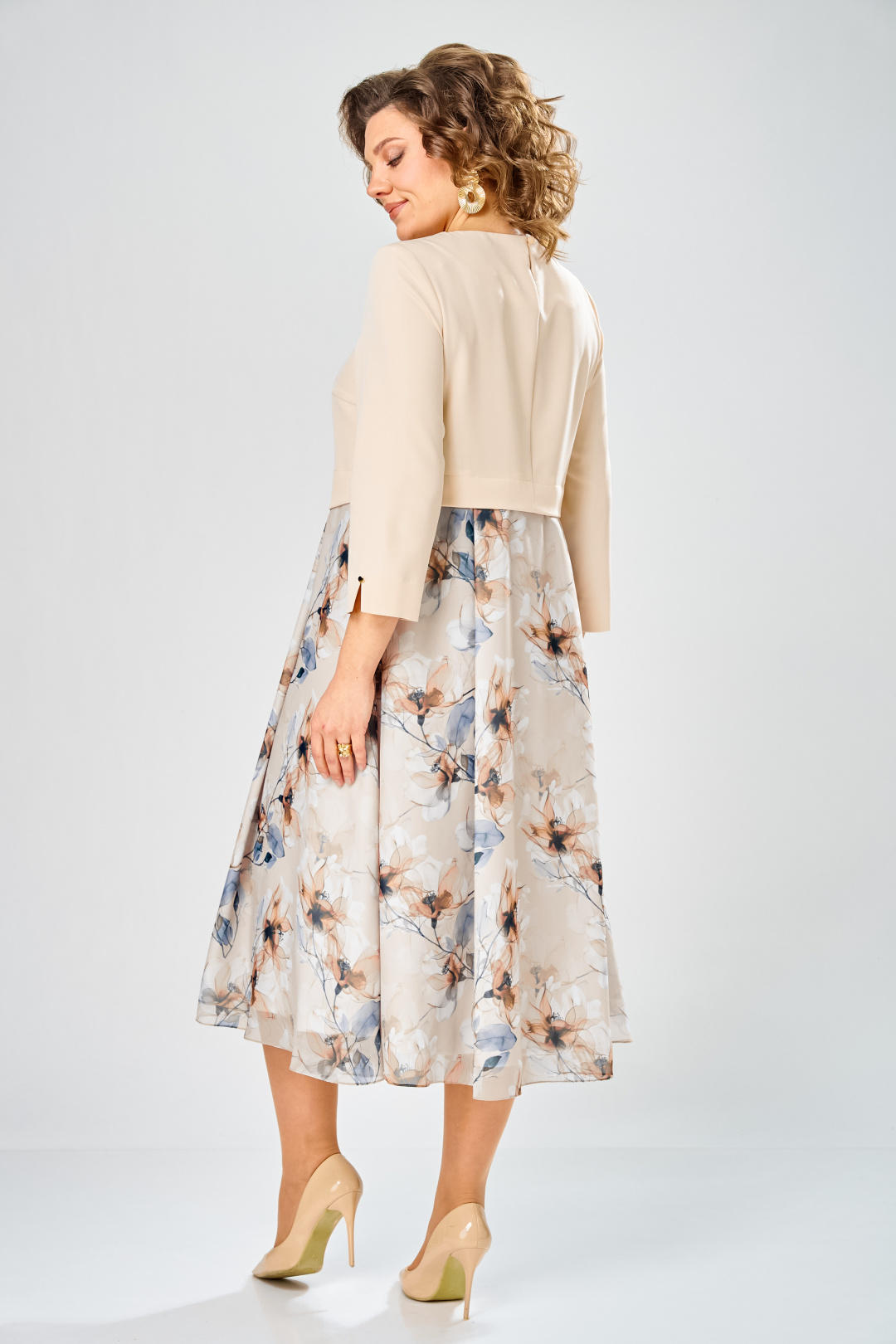 Платье BonnaImage 954-1/5 бежевый