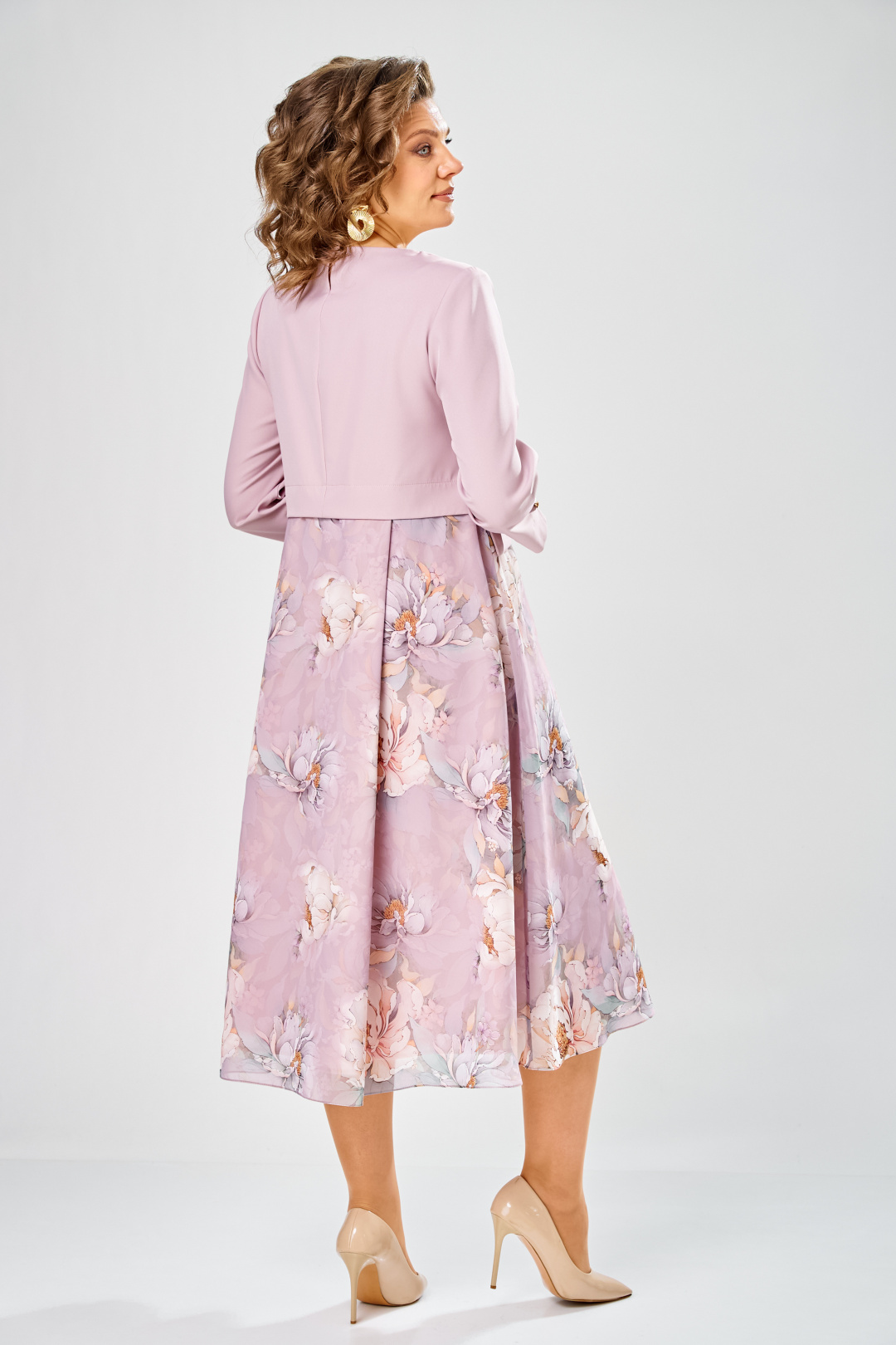 Платье BonnaImage 954-1/7 пудровый