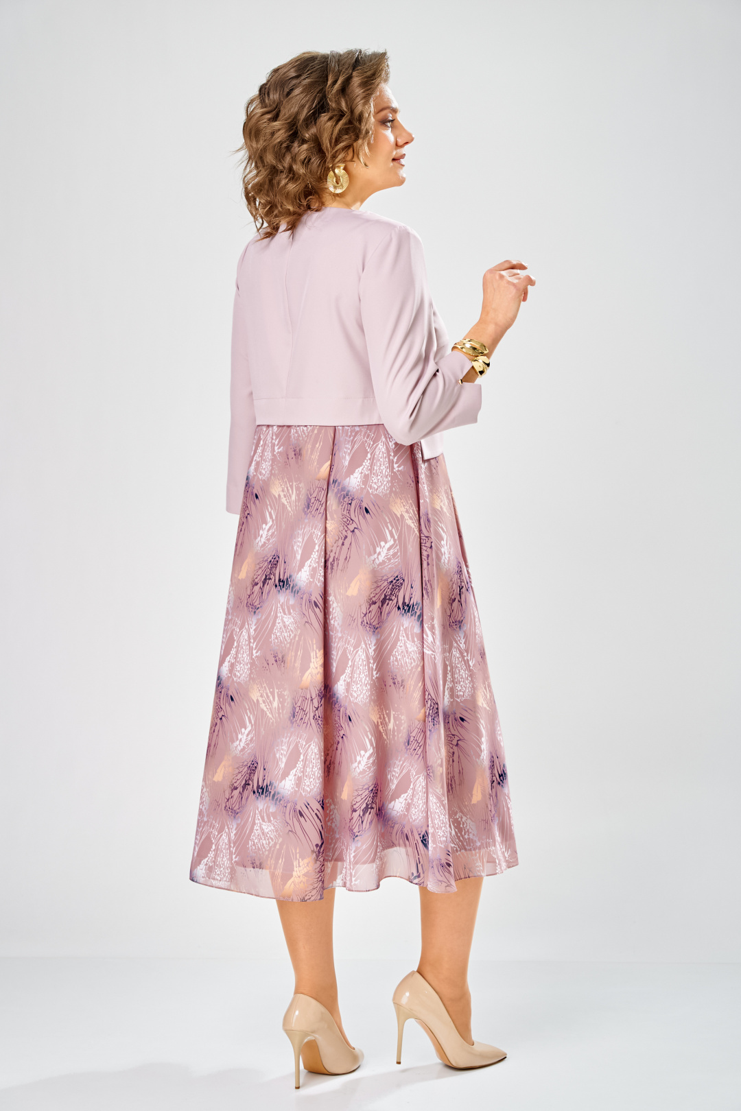 Платье BonnaImage 954-1/9 пудровый