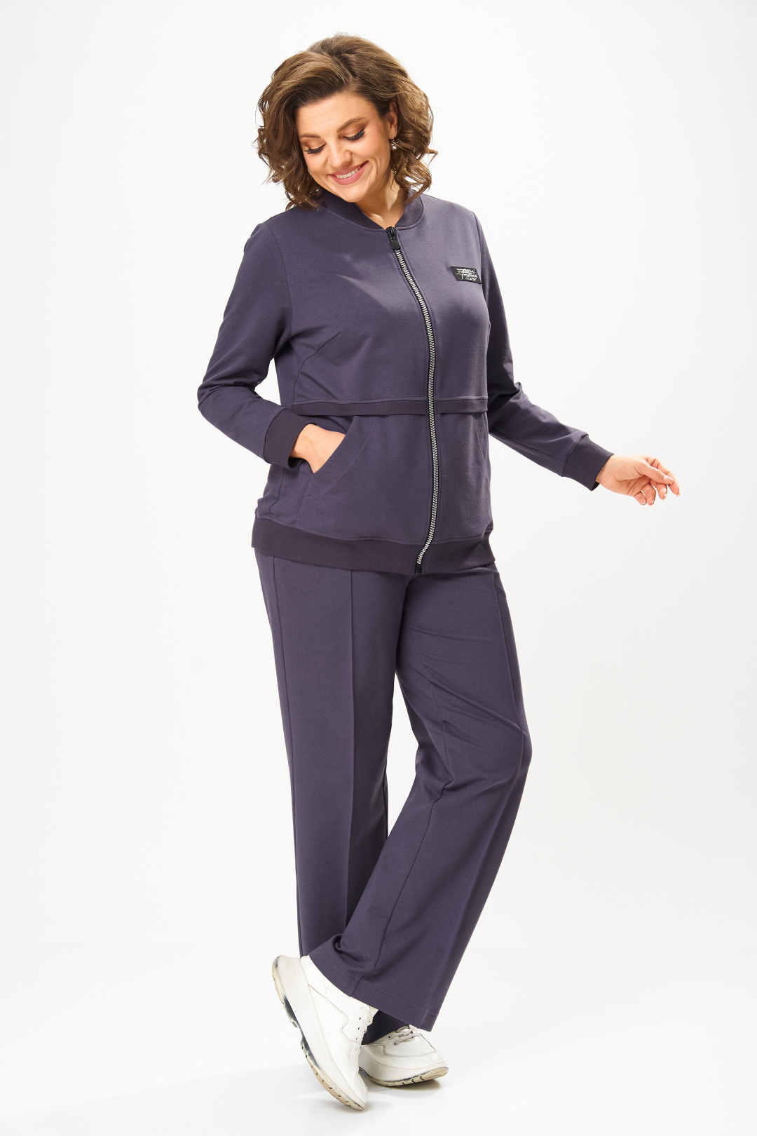 Костюм BonnaImage 956/3 серо-фиолетовый - фото 3