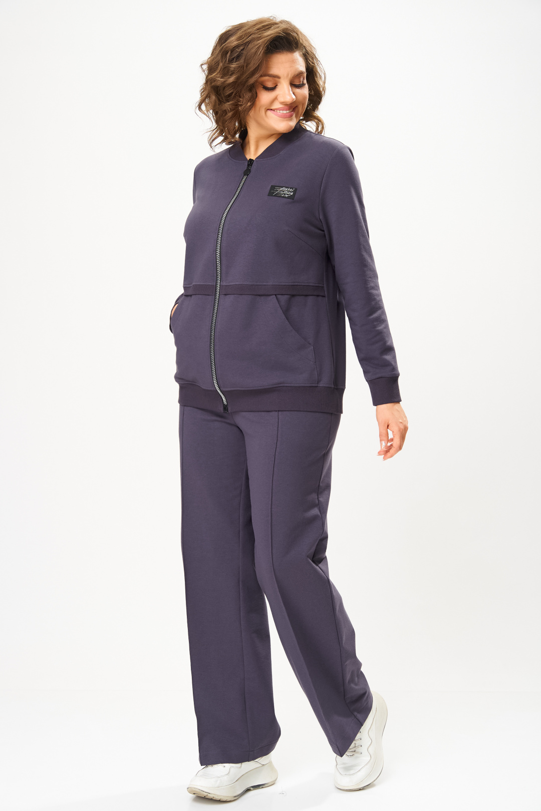 Костюм BonnaImage 956/3 серо-фиолетовый - фото 6