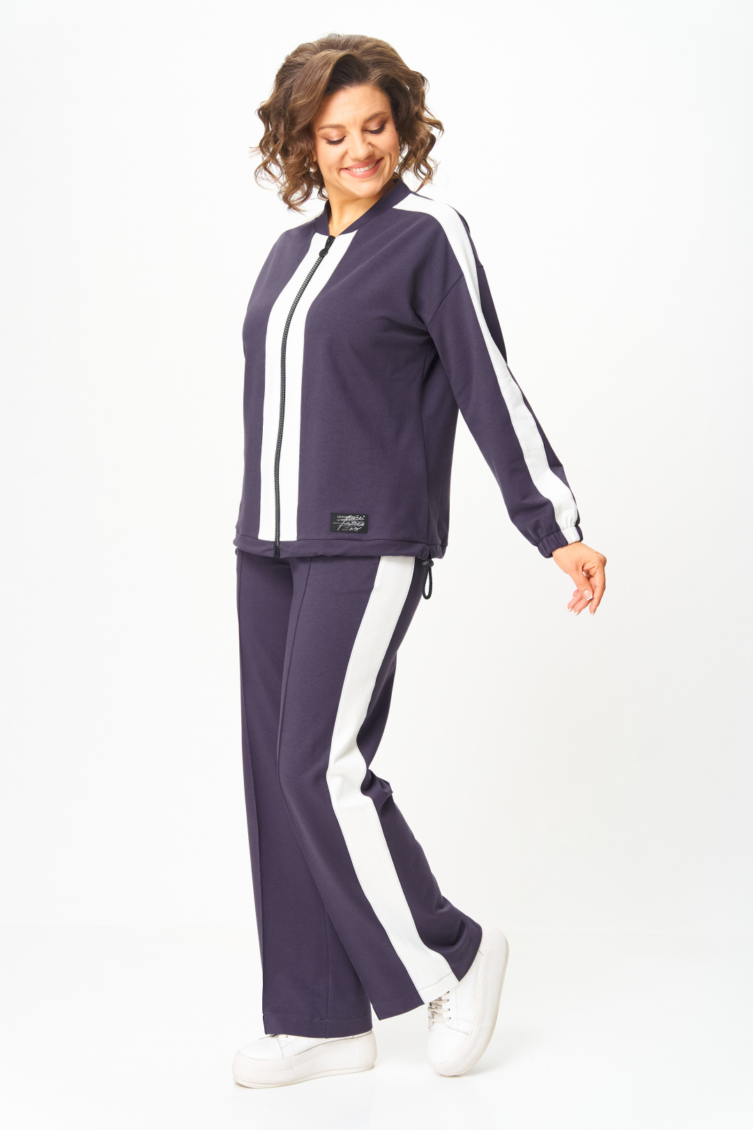 Костюм BonnaImage 988/4 серо-фиолетовый - фото 2