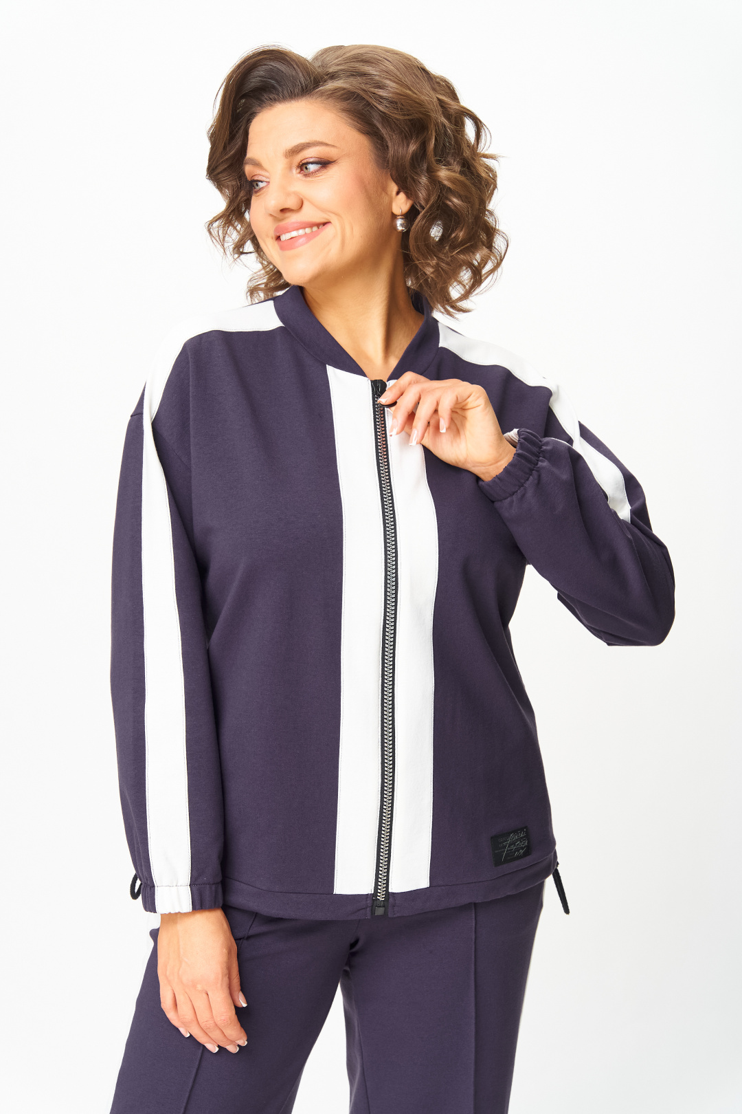 Костюм BonnaImage 988/4 серо-фиолетовый - фото 3