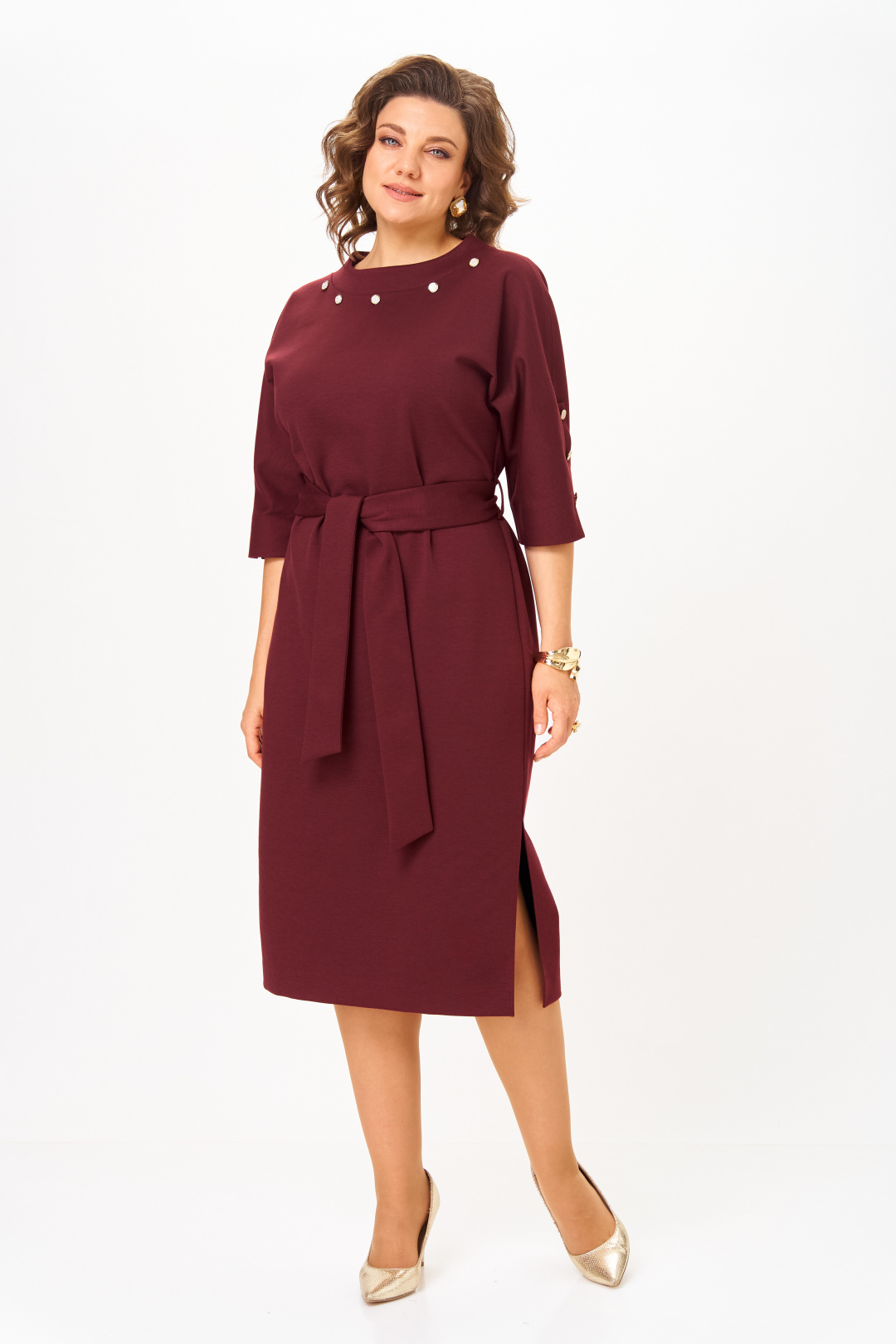 Платье BonnaImage 997/2 бордовый