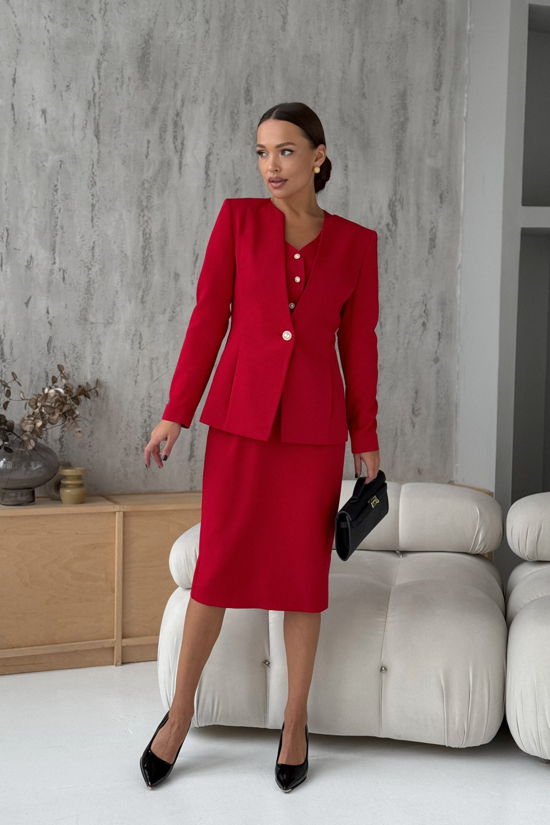 Костюм DilanaVIP 2106 красный - фото 2