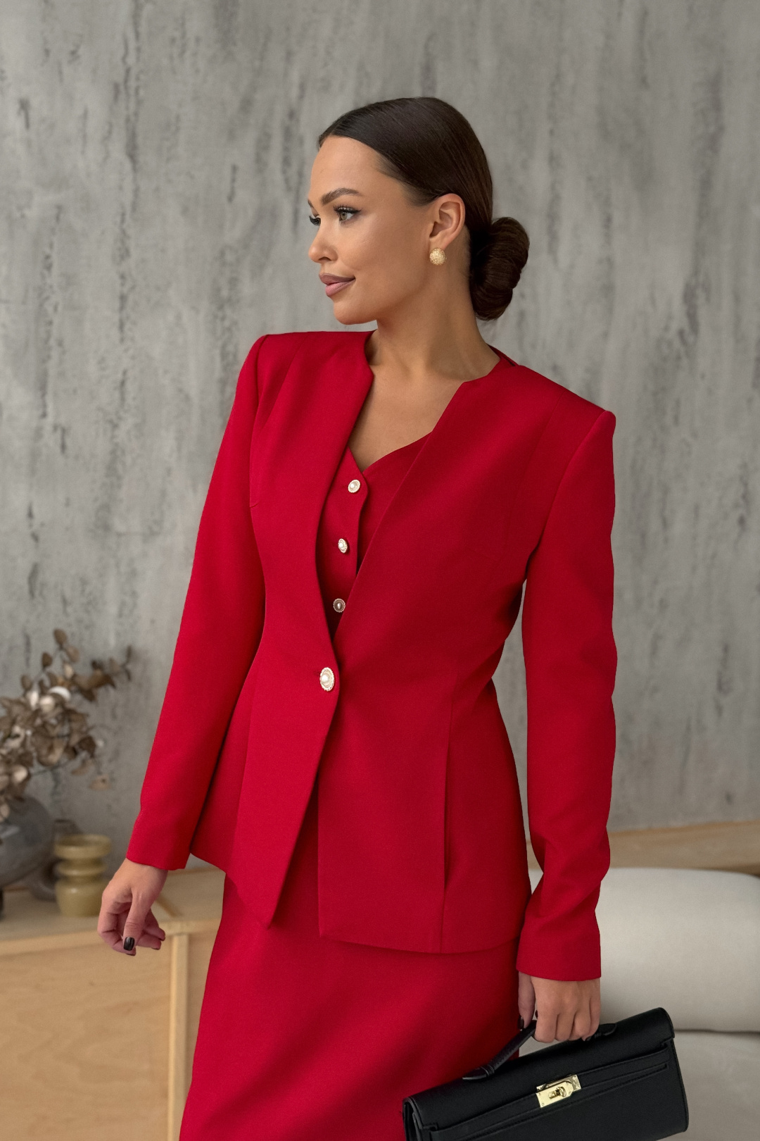 Костюм DilanaVIP 2106 красный - фото 3
