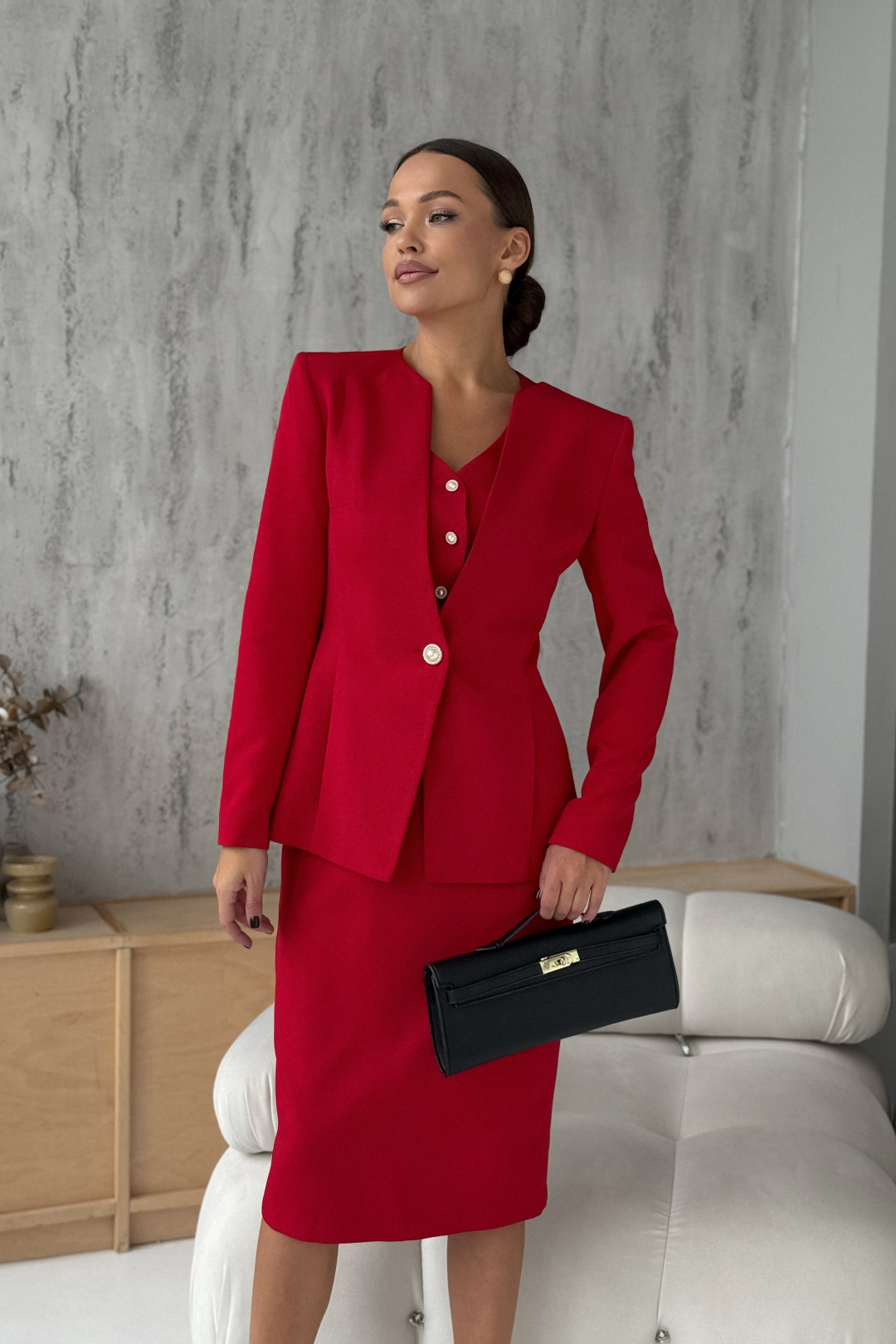 Костюм DilanaVIP 2106 красный - фото 5